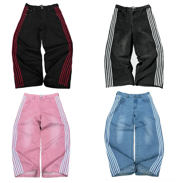 LunaLoom Striped Jeans