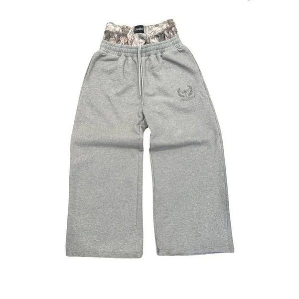 LUNALOOM DOUBLE WAISTED SWEATPANTS
